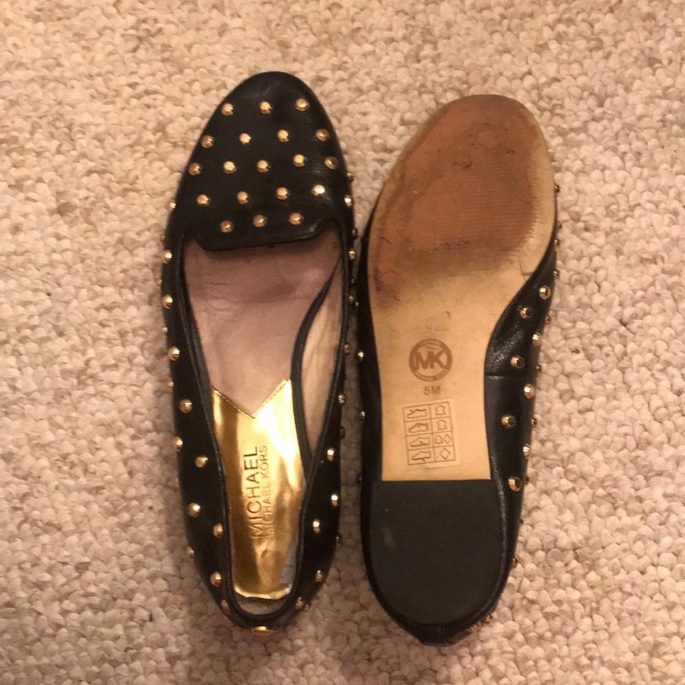 Studded ballet flats